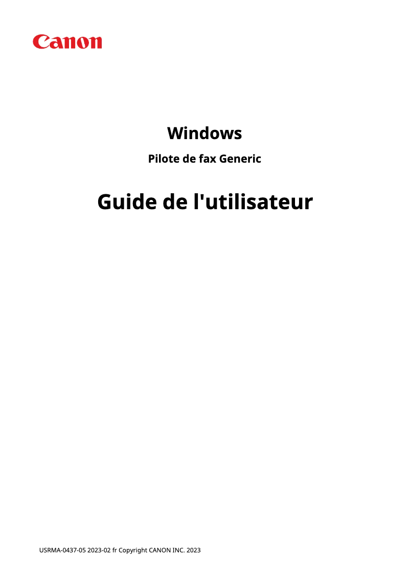 First page image of the manual for i-SENSYS MF657CDW