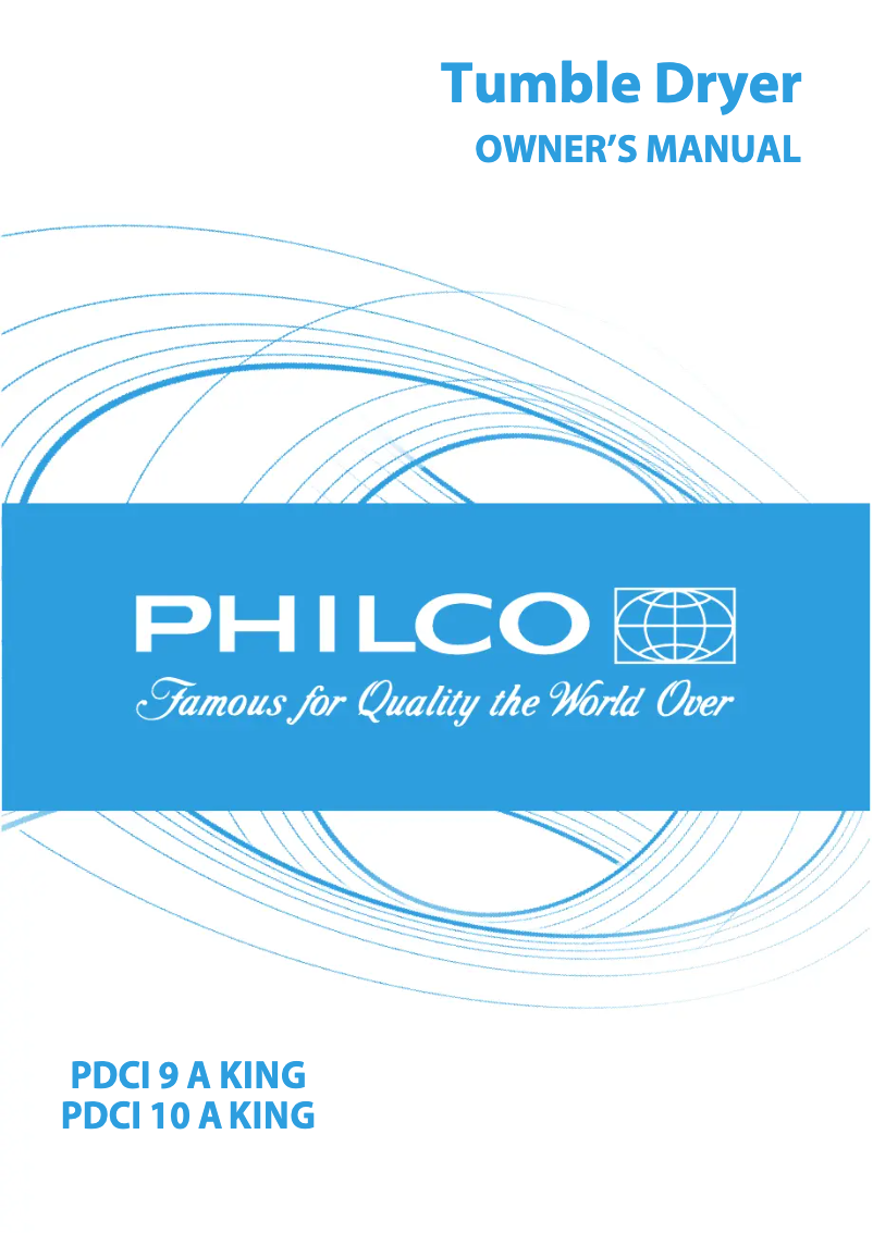 Page 1 of the manual User Manual Philco PDCI 10 A King