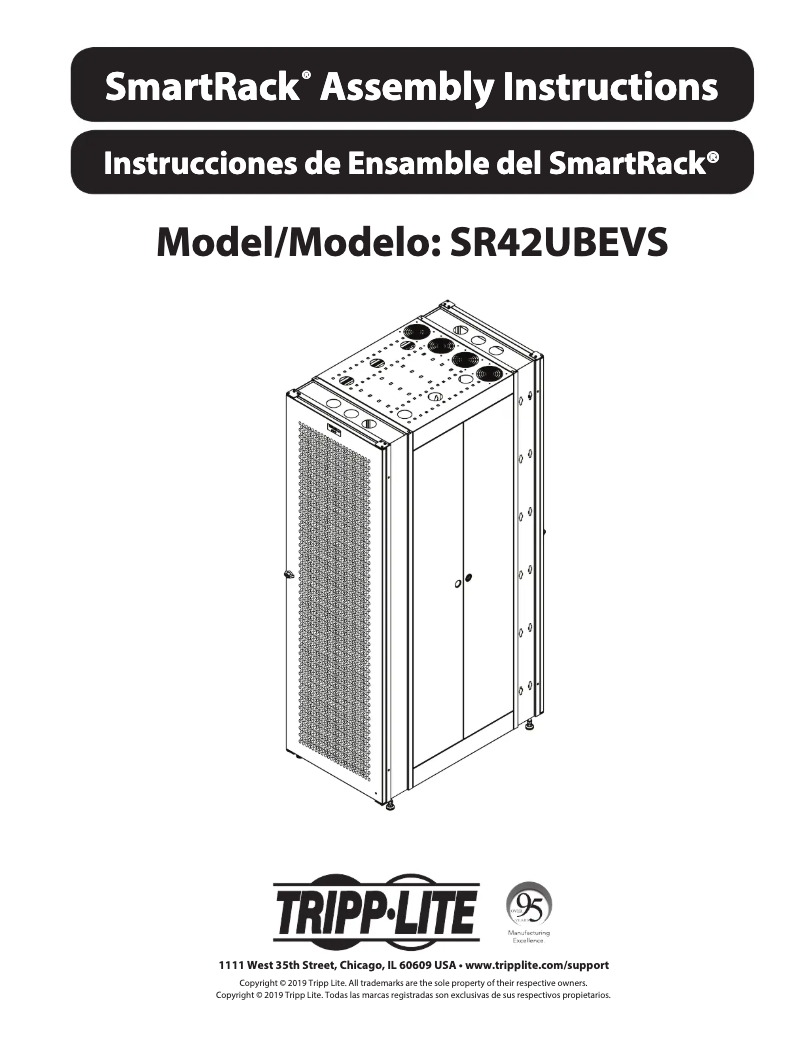 Page 1 of the manual User Manual Tripp Lite SmartRack SR42UBEVS