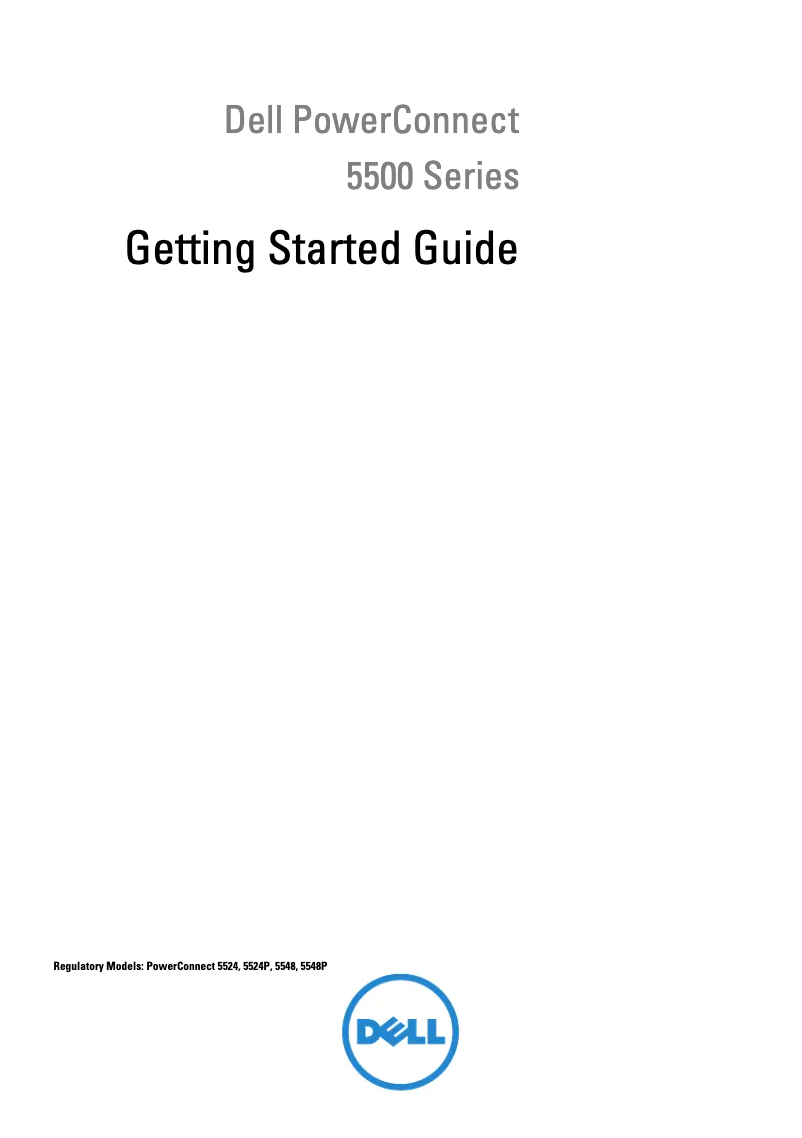 First page image of the manual for PowerConnect 5524