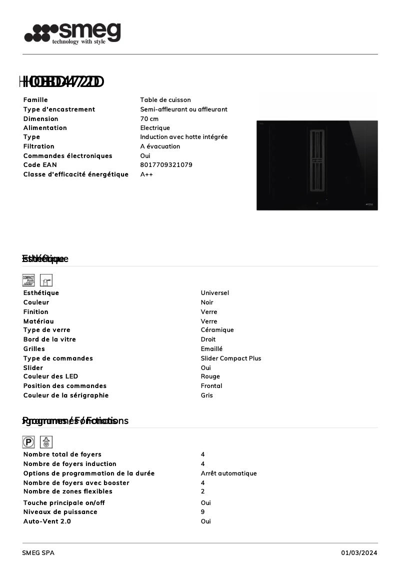 First page image of the manual for HOBD472D