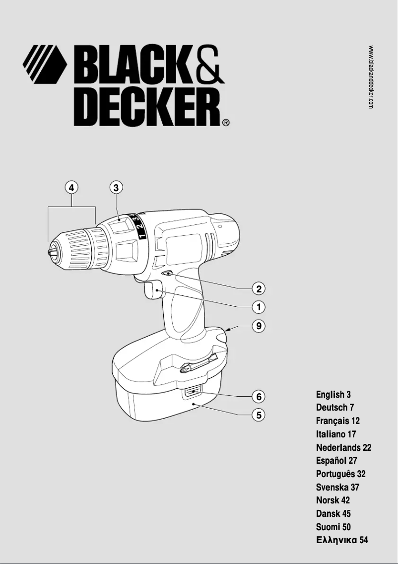 Page 1 of the manual User Manual Black & Decker CD14C