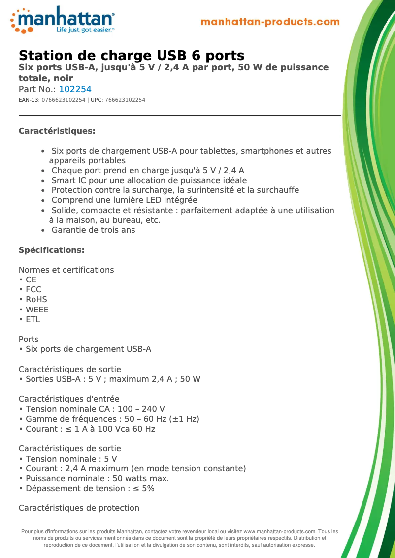 First page image of the manual for 102254