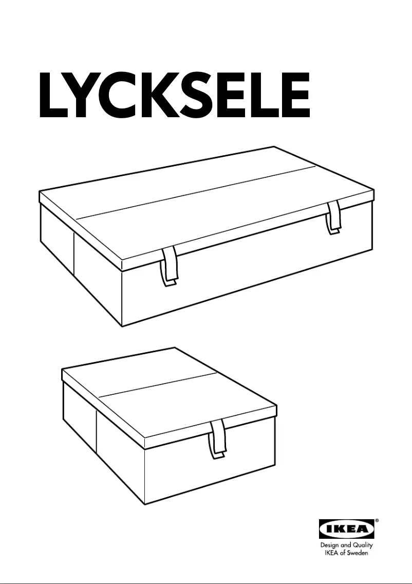 First page image of the manual for LYCKSELE 801.924.58