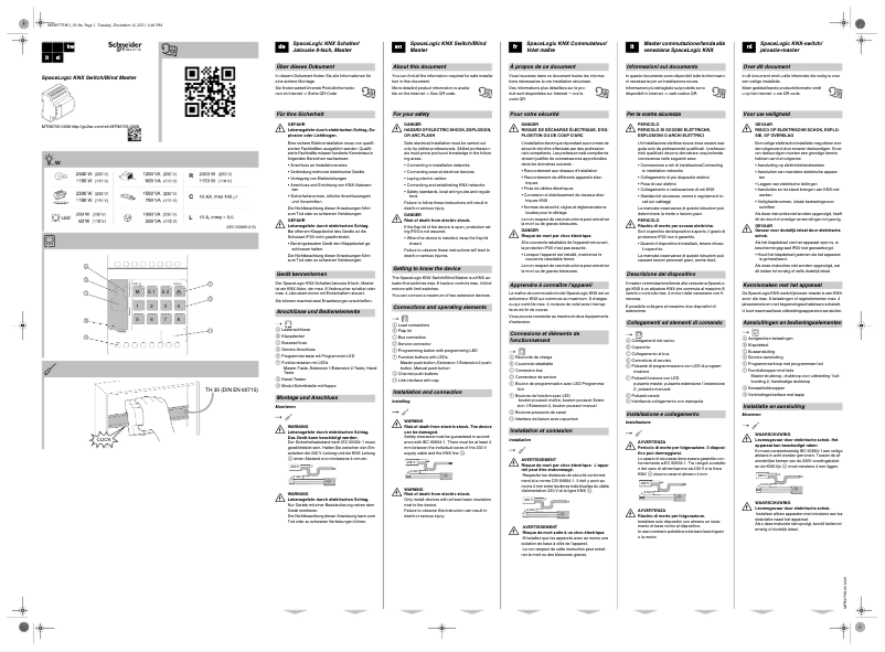 Page 1 of the manual User Manual Schneider MTN6705-0008