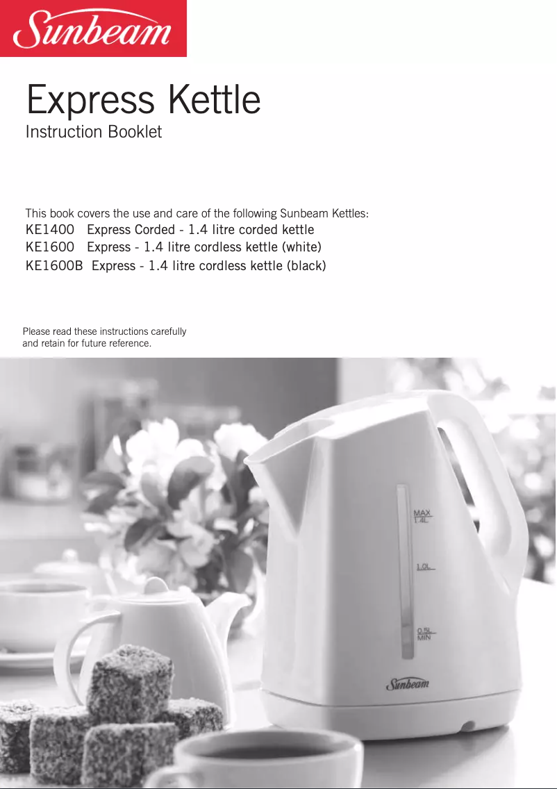 First page image of the manual for Express KE1600