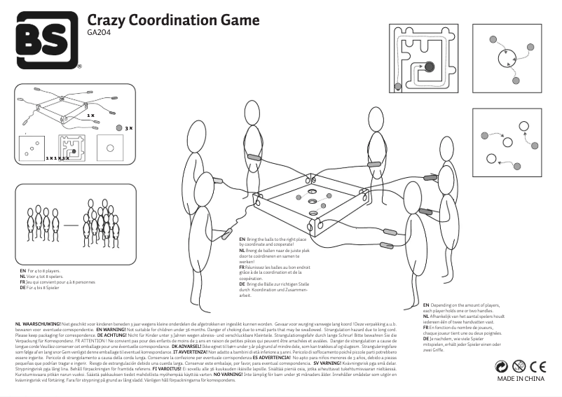 Page 1 of the manual User Manual BS Crazy Coordination Game GA204