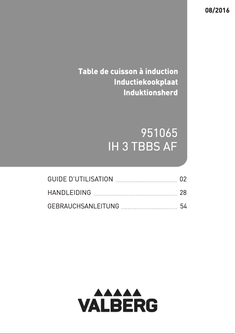 First page image of the manual for IH 3 TBBS AF