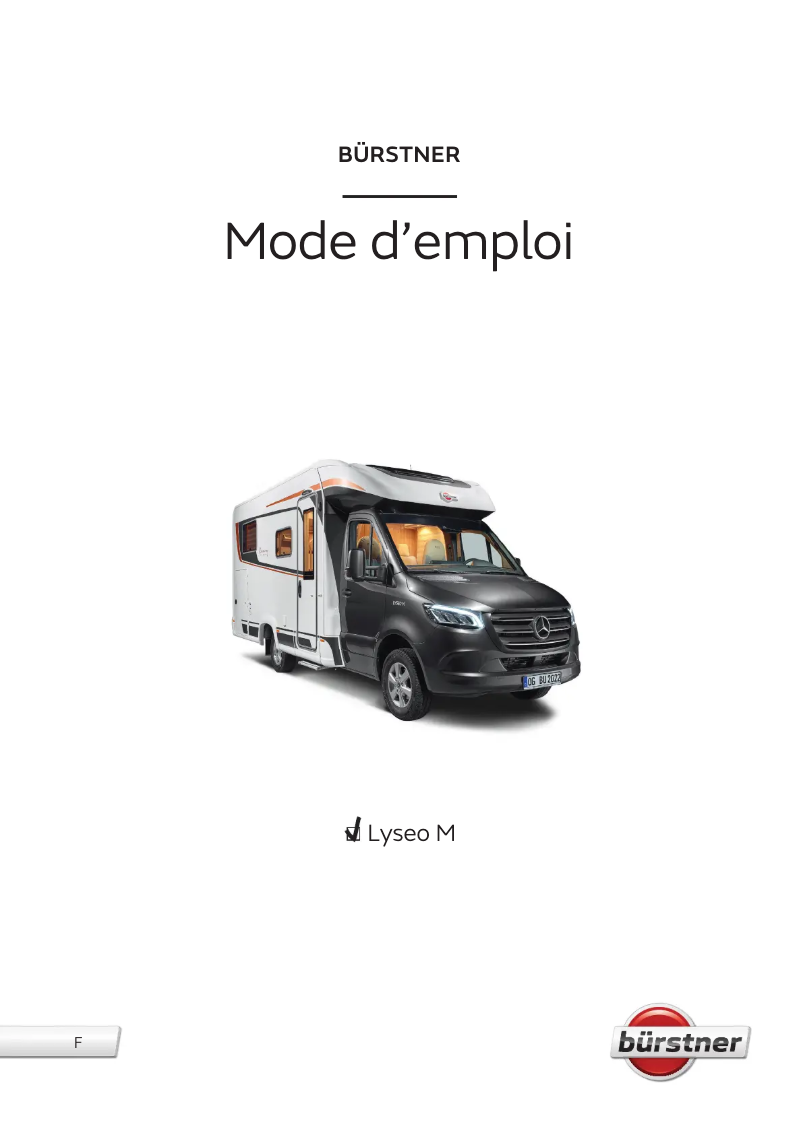 Page 1 of the manual User Manual Bürstner Lyseo M Harmony Line (2022)