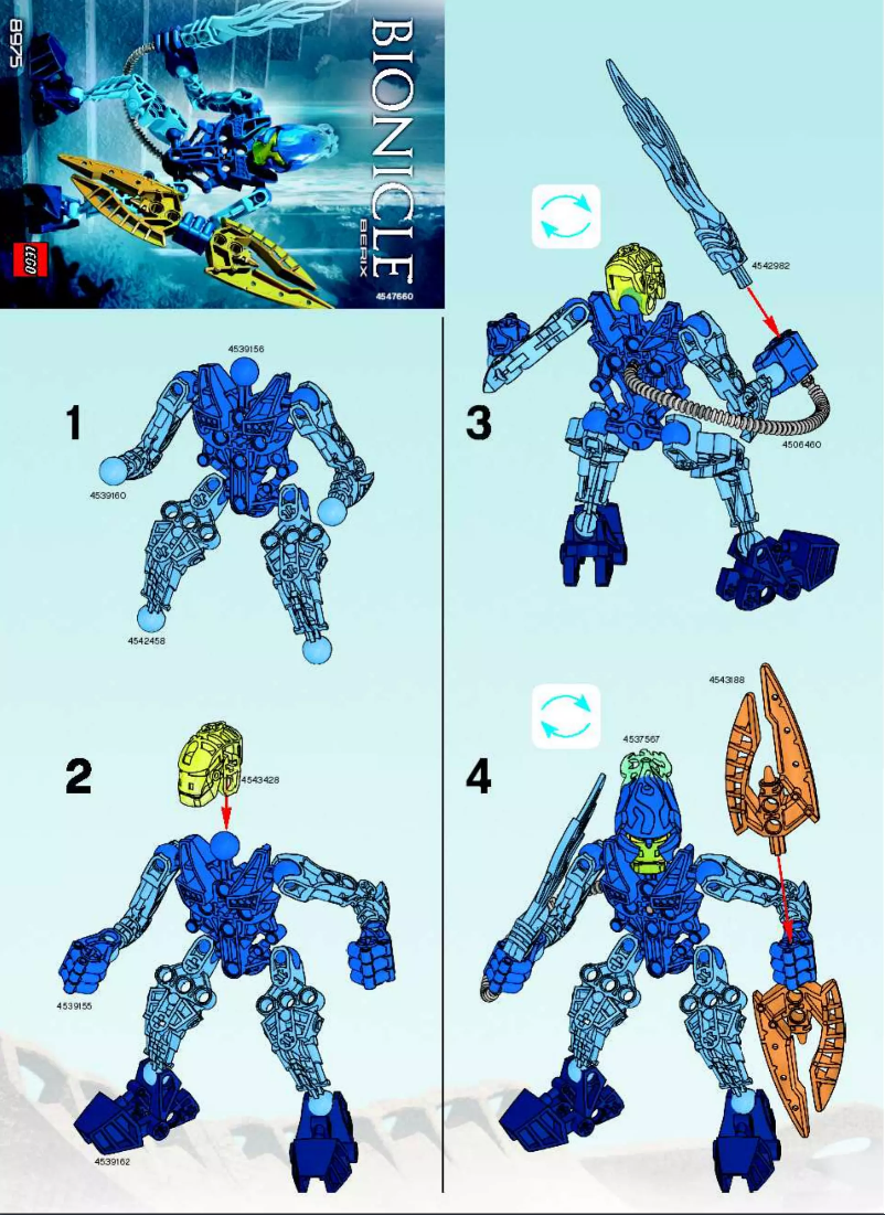 Page 1 of the manual User Manual Lego Bionicle 8975