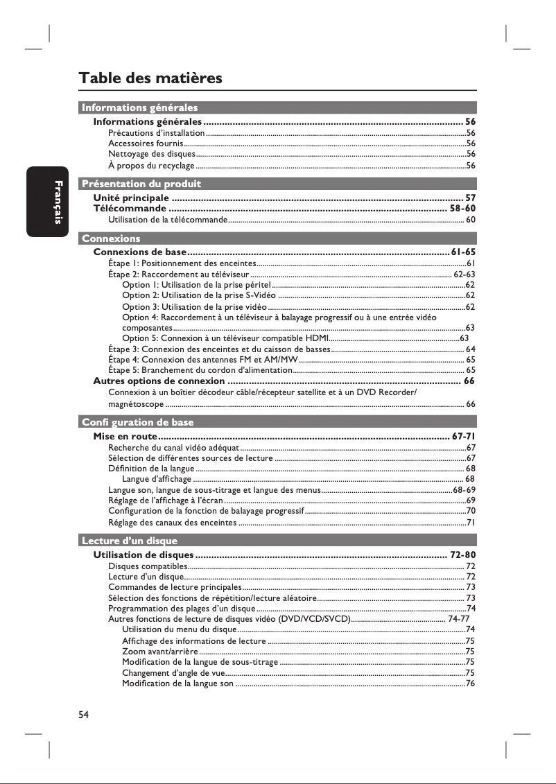 First page image of the manual for HTS3357
