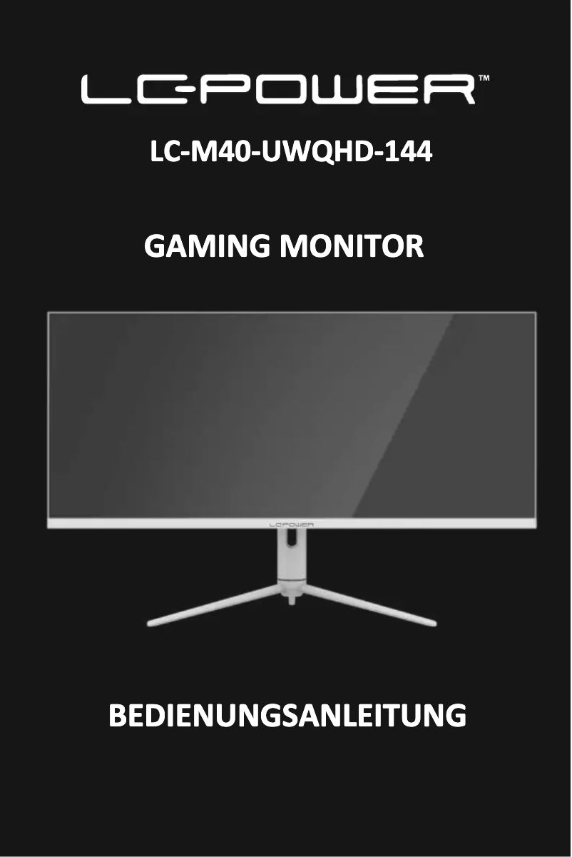First page image of the manual for LC-M40-UWQHD-144