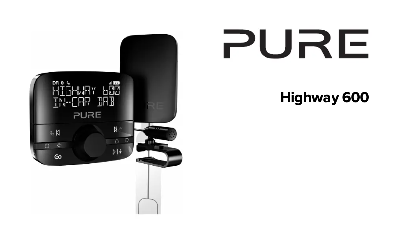 First page image of the manual for Highway 600