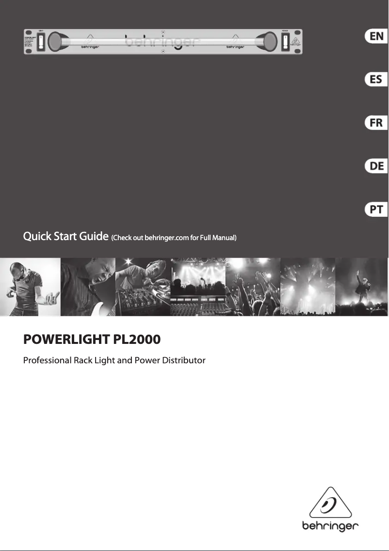 First page image of the manual for Powerlight Pl2000