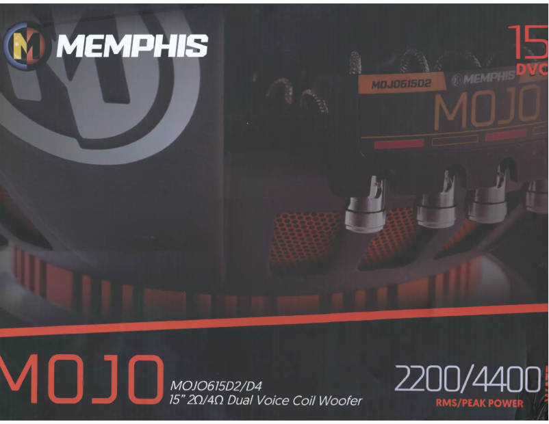 First page image of the manual for MOJO615D4