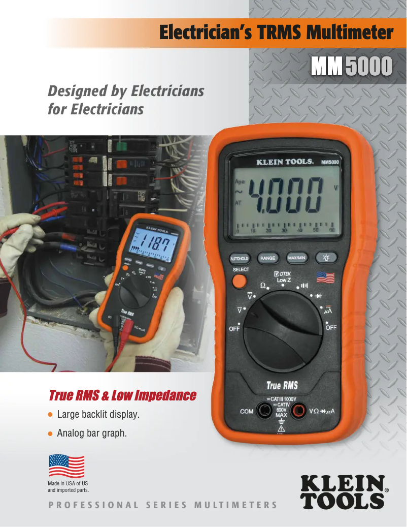 Image de la première page du manuel de l'appareil MM5000