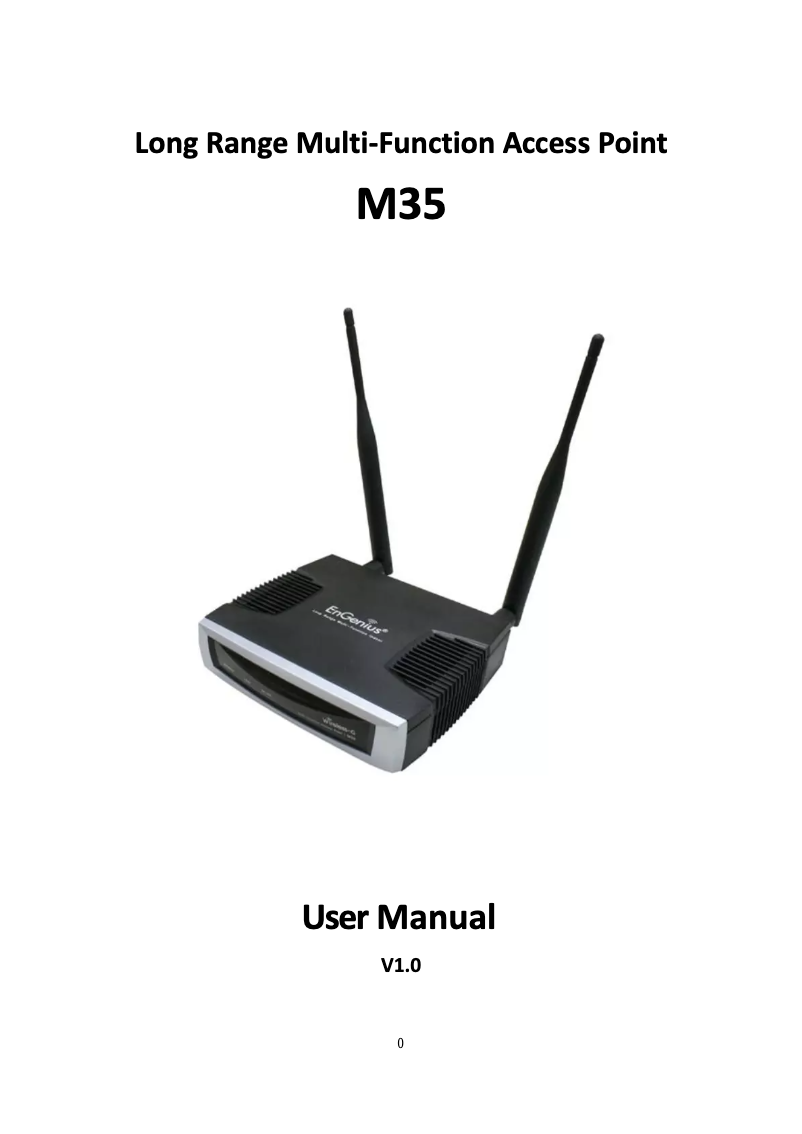 Page 1 of the manual User Manual EnGenius M35