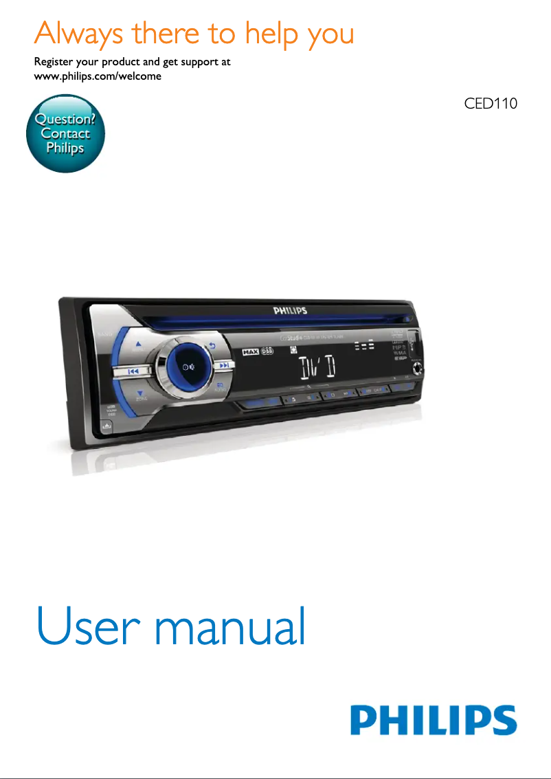 First page image of the manual for CED110