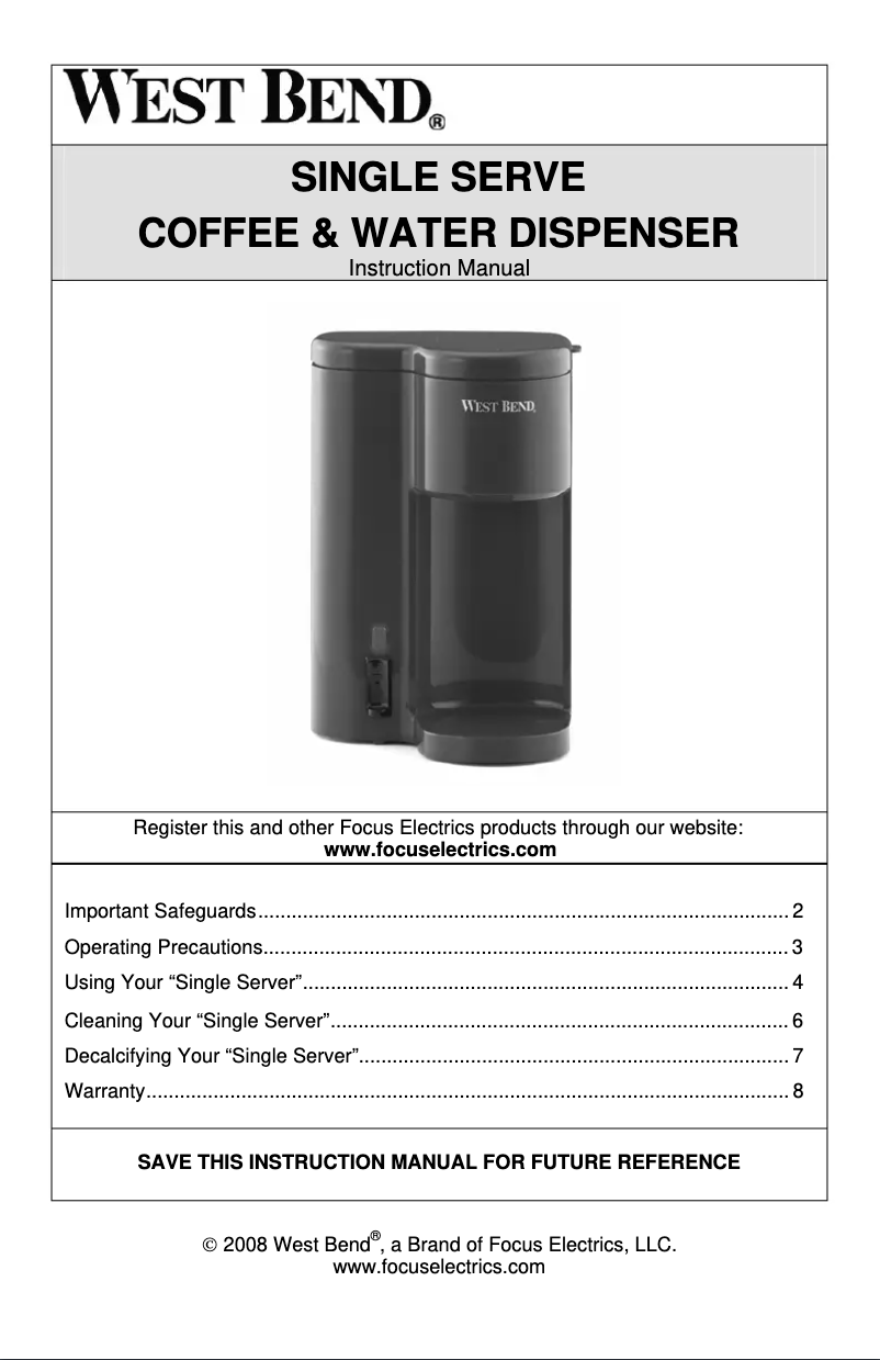 Image de la première page du manuel de l'appareil 56202