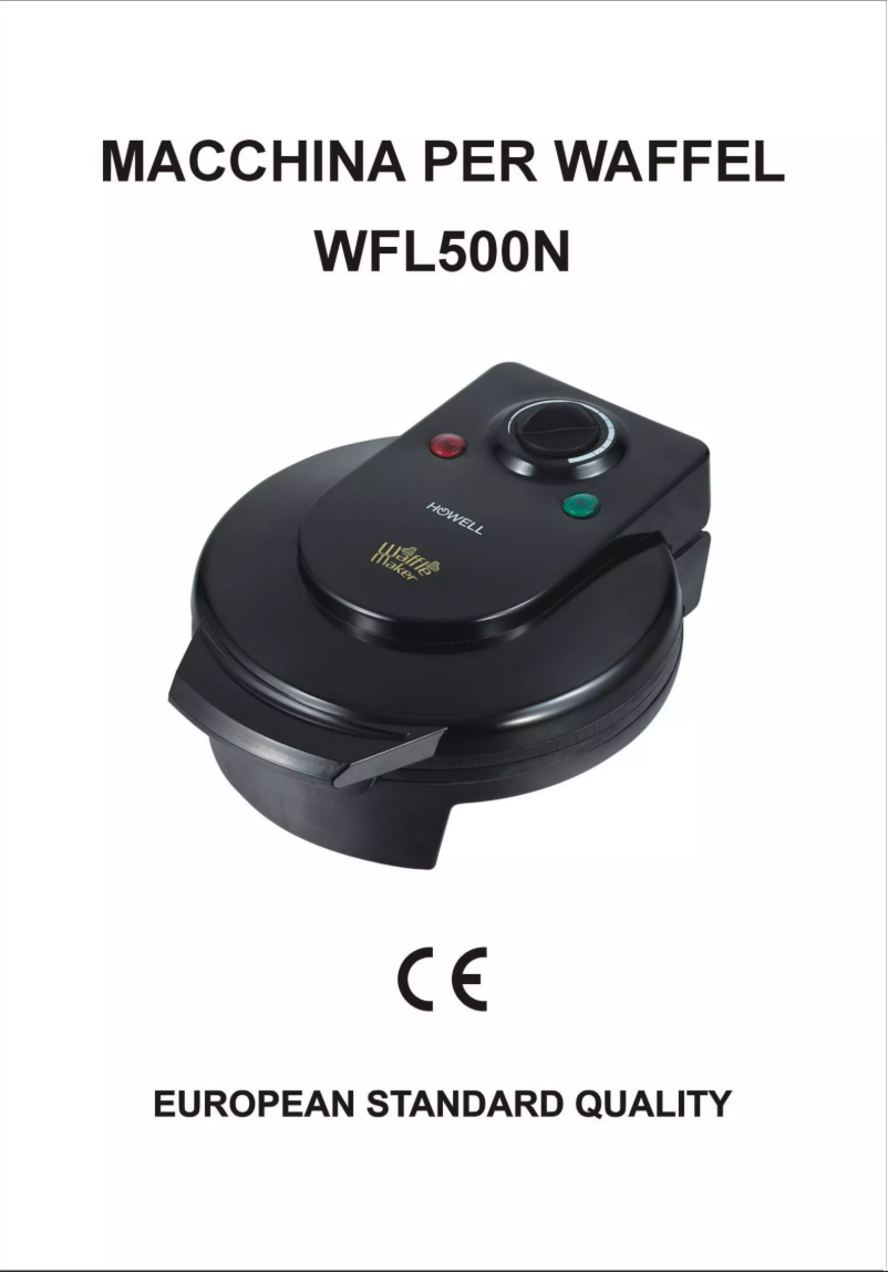 First page image of the manual for HO.WFL500N