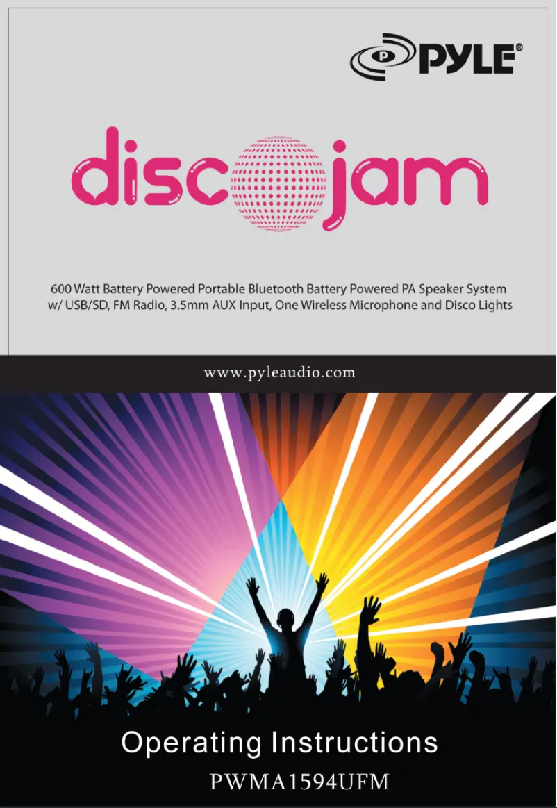 Page 1 of the manual User Manual Pyle PWMA1594UFM