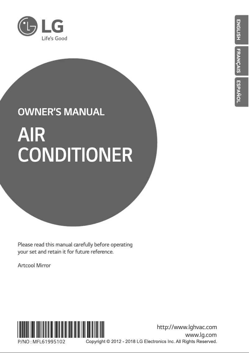 First page image of the manual for ARNU093SER2