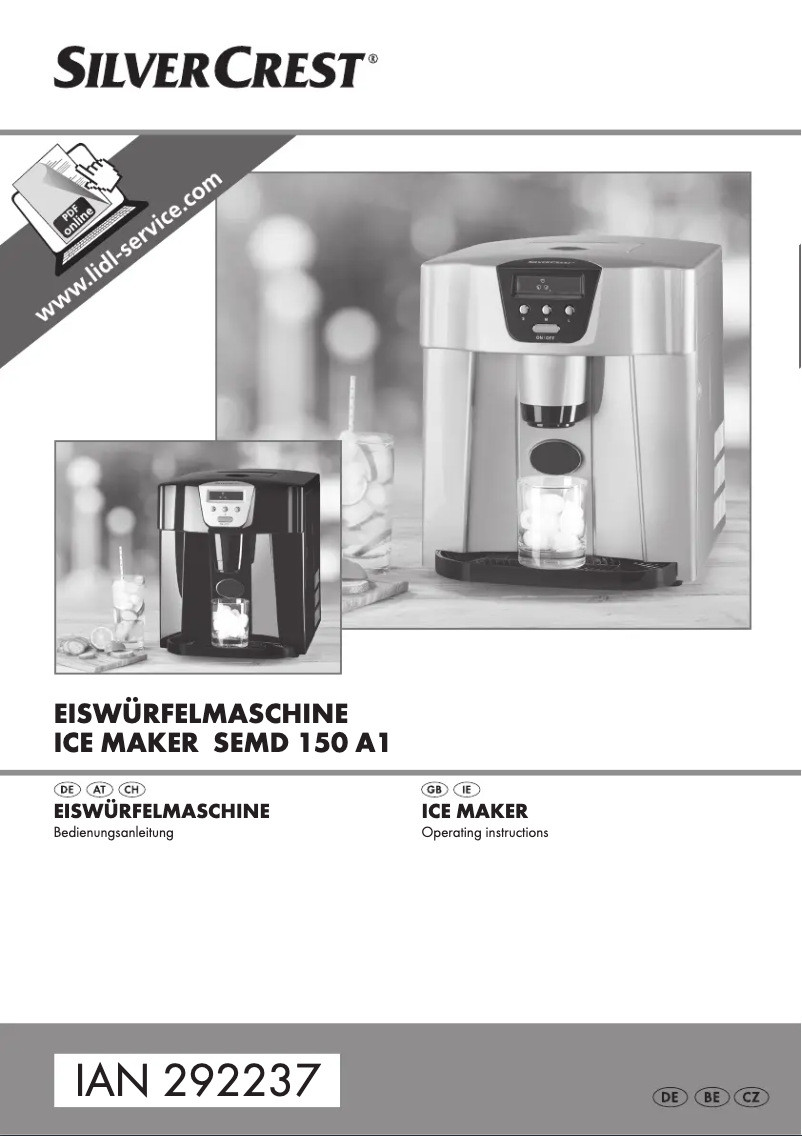 Page 1 of the manual User Manual SilverCrest SEMD 150 A1