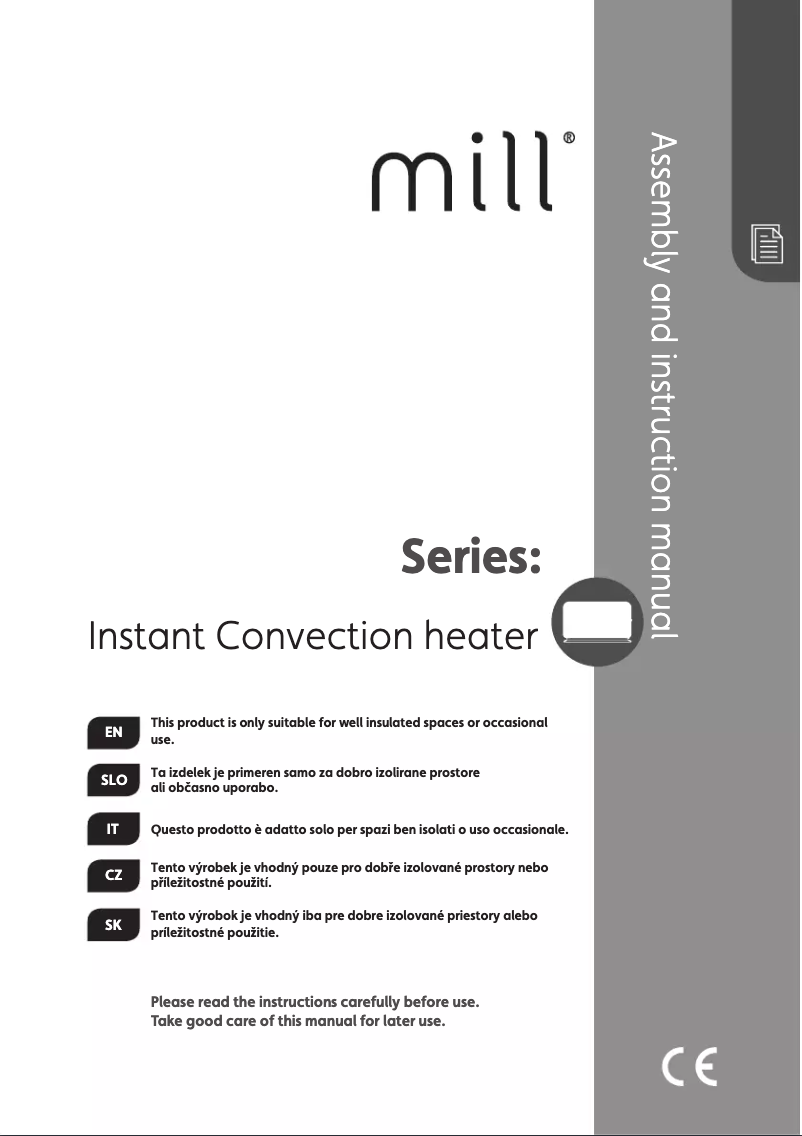 Page 1 of the manual User Manual Mill CO2200LEDMAX