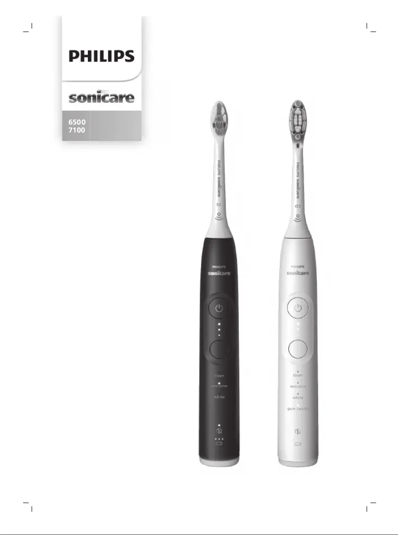 First page image of the manual for Sonicare 7100 HX7428