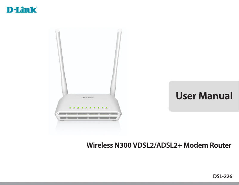Page 1 of the manual User Manual D-Link DSL-226