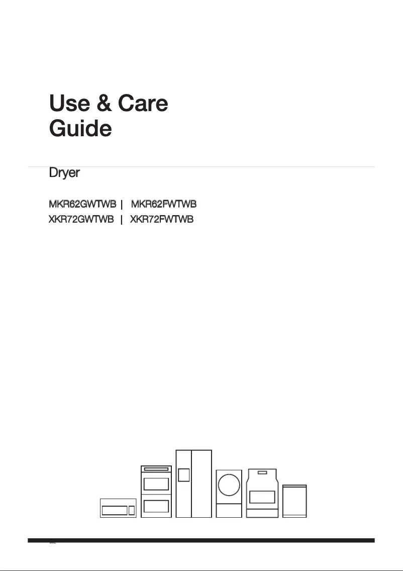Page 1 of the manual User Manual White-Westinghouse MKR62GWTWB