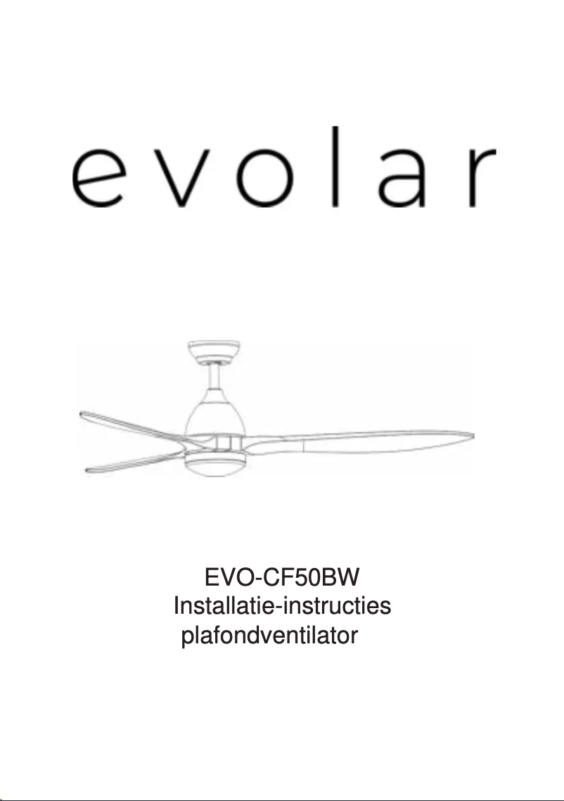 First page image of the manual for EVO-CF50BW
