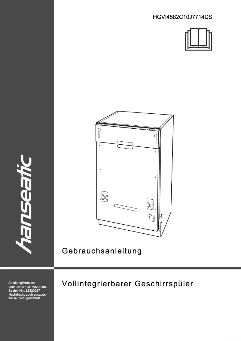 First page image of the manual for HGVI4582C10J7714DS