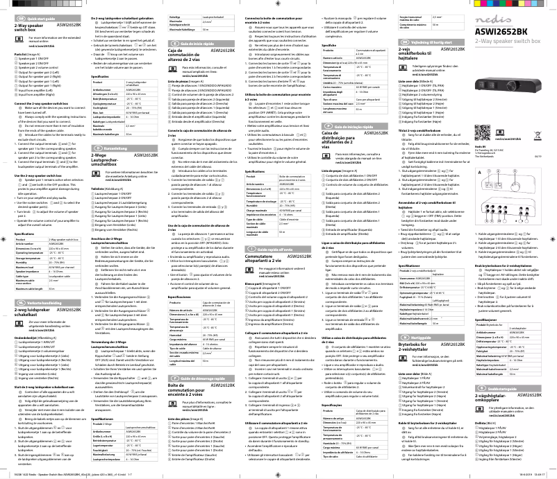 Page 1 of the manual User Manual Nedis ASWI2652BK