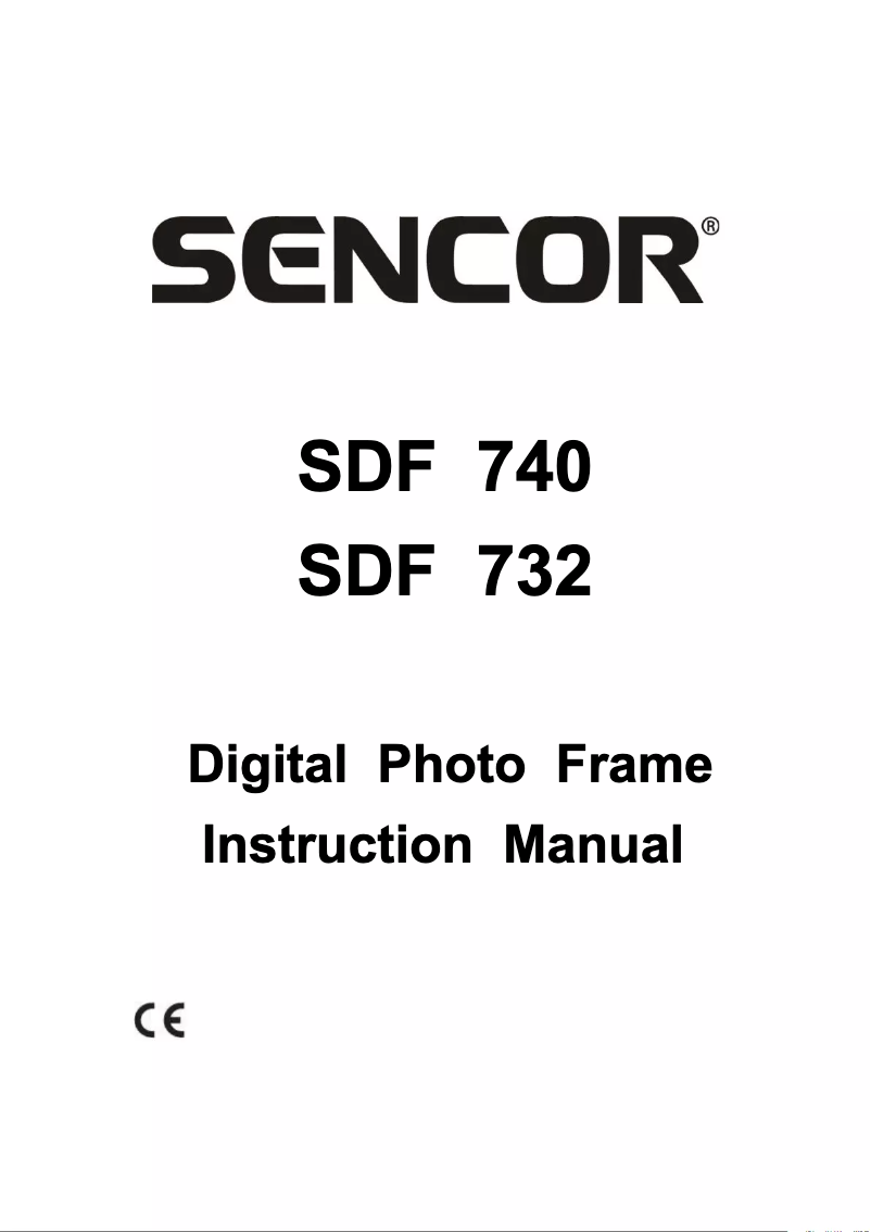 Page 1 of the manual User Manual Sencor SDF 782