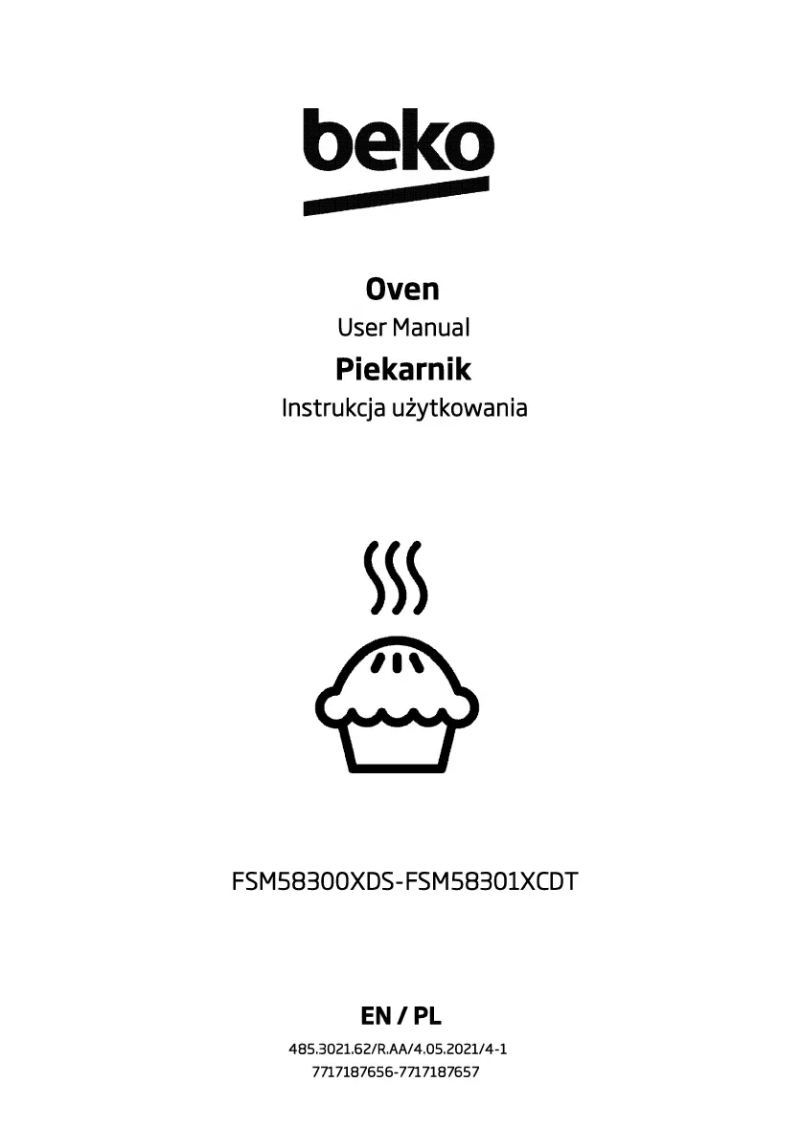 First page image of the manual for FSM58300XDS