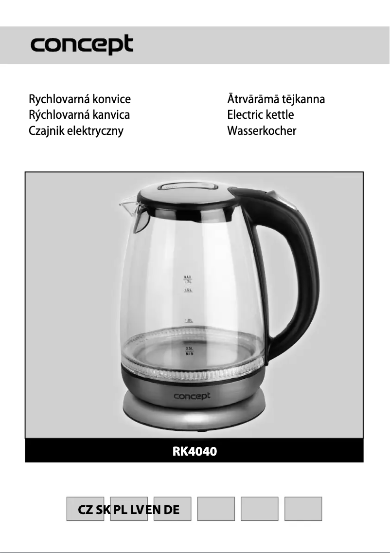 First page image of the manual for RK-4040