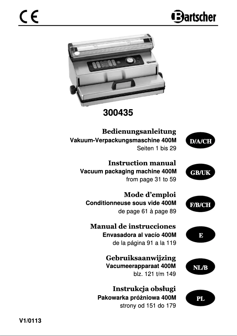 First page image of the manual for 300435