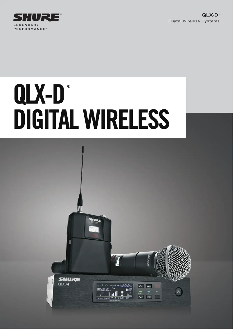 First page image of the manual for QLX-D