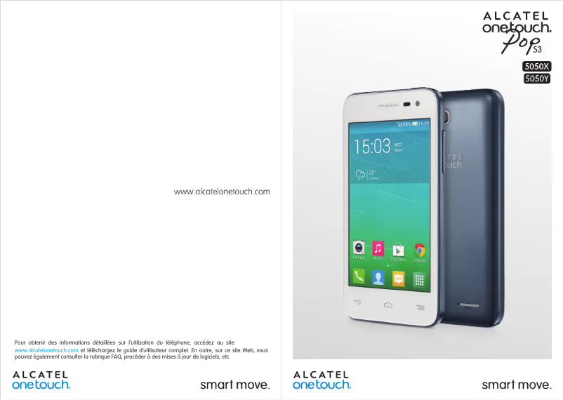 Page 1 of the manual User Manual Alcatel One Touch POP S3 5050X