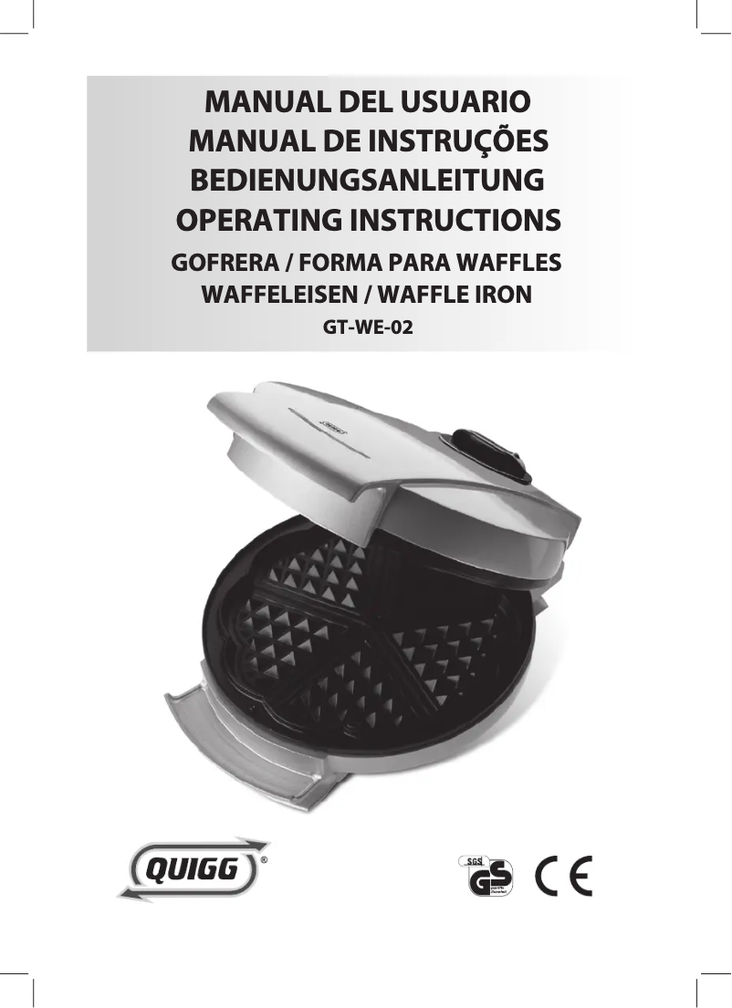 First page image of the manual for GT-WE-02