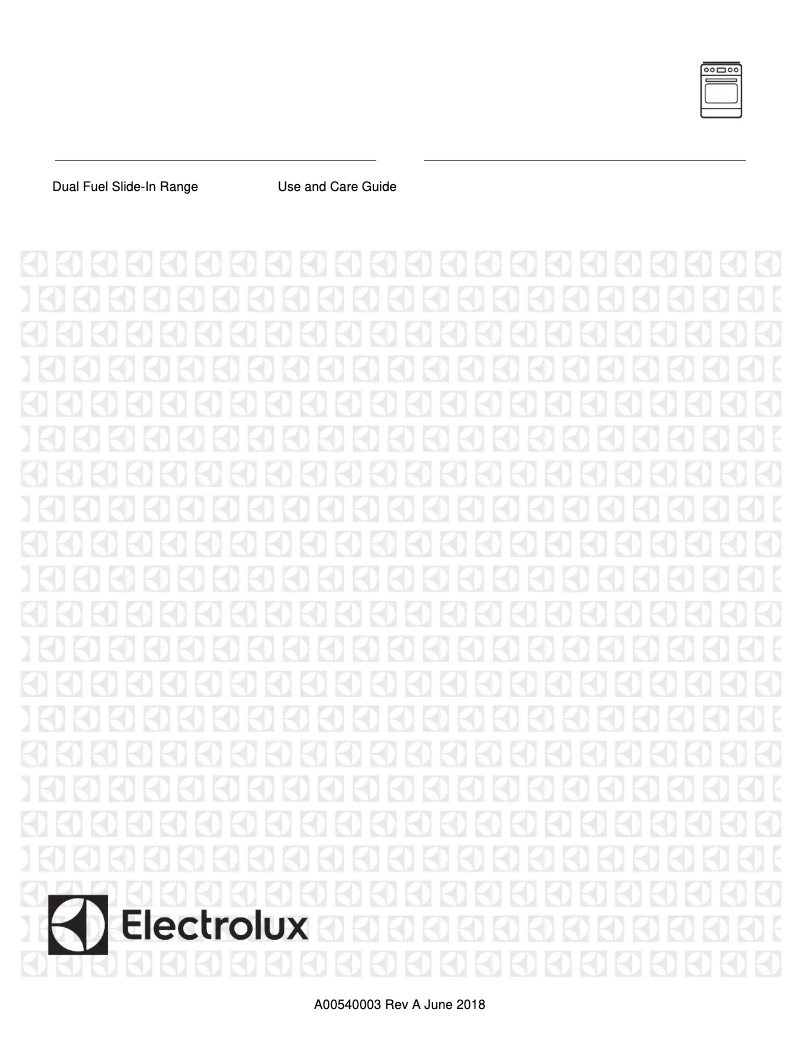 Page 1 of the manual User Manual Electrolux EW30DS80RS