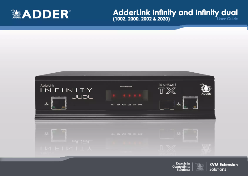 Page 1 of the manual User Manual Adder ALIF2020R