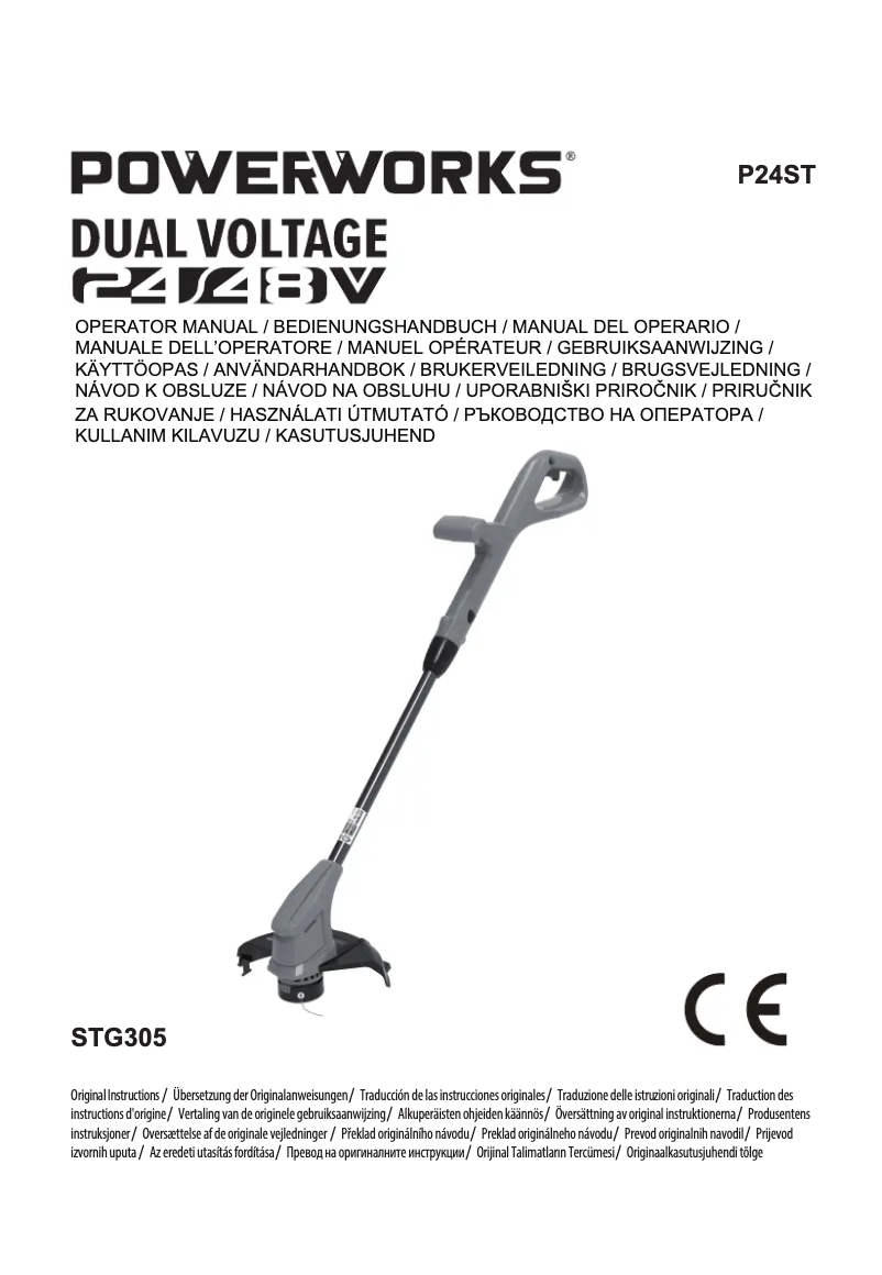 Page 1 of the manual User Manual Powerworks P24ST