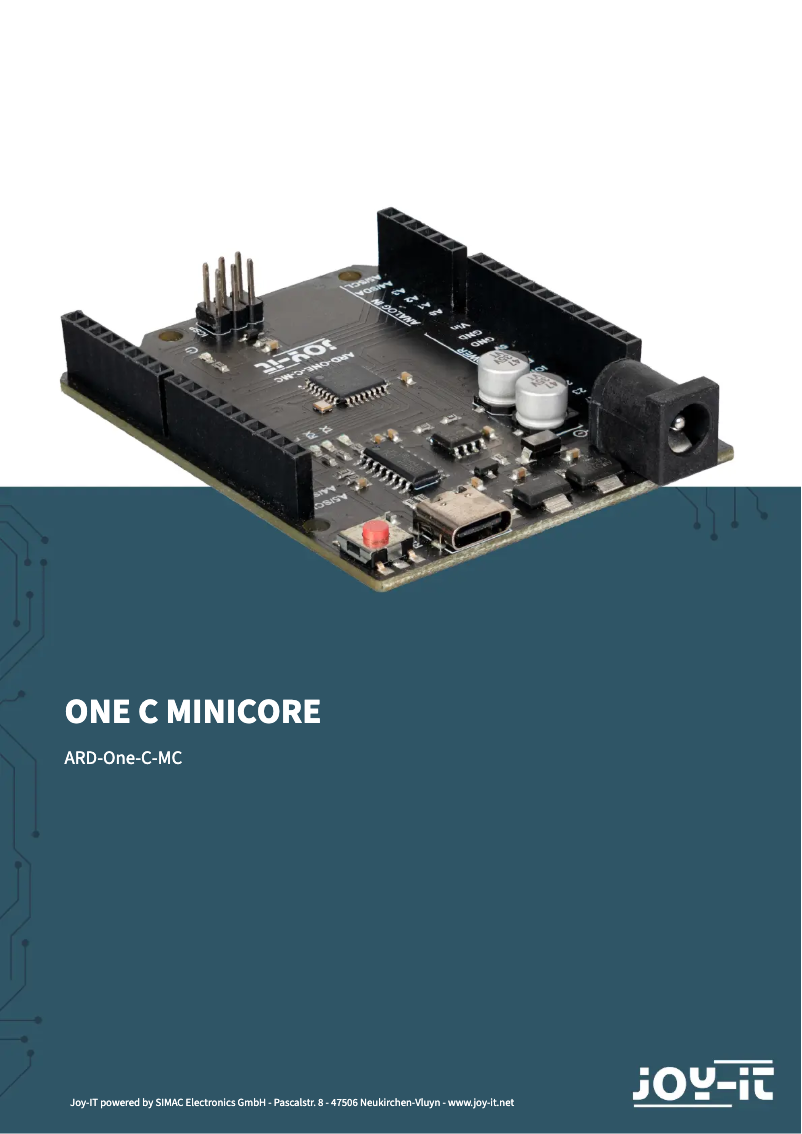 Image de la première page du manuel de l'appareil ARD-One-C-MC