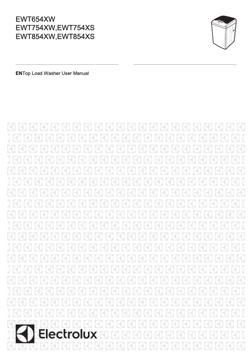 First page image of the manual for EWT754XW