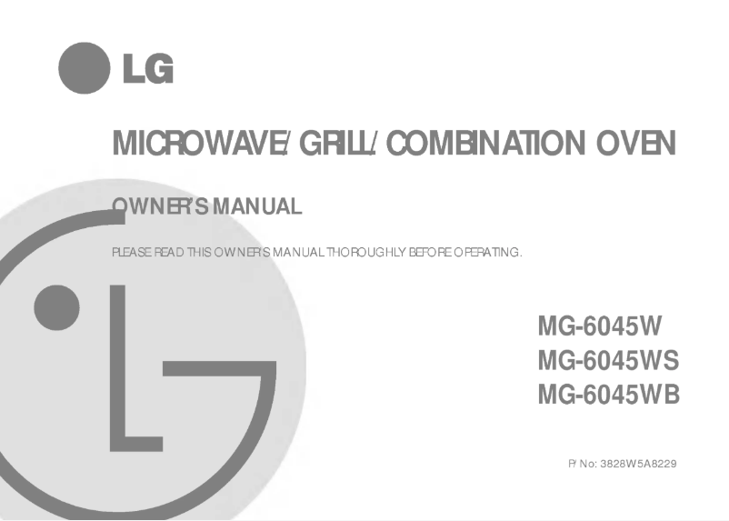 Page 1 of the manual User Manual LG MG-6045W