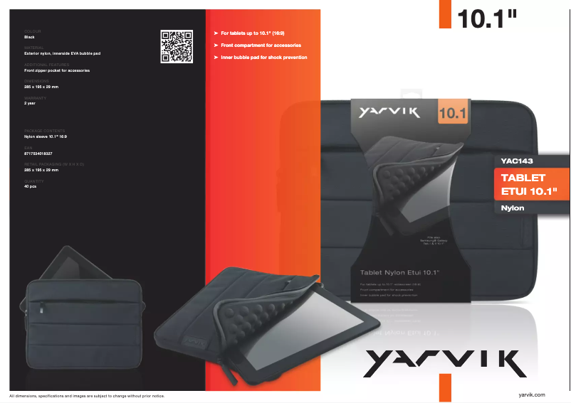 First page image of the manual for YAC143