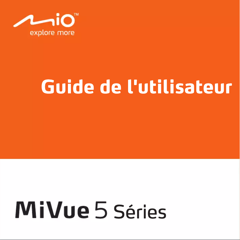 First page image of the manual for MiVue 518