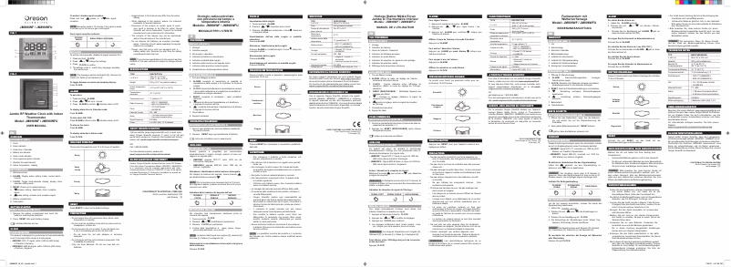 Page 1 of the manual User Manual Oregon Scientific JM898WF